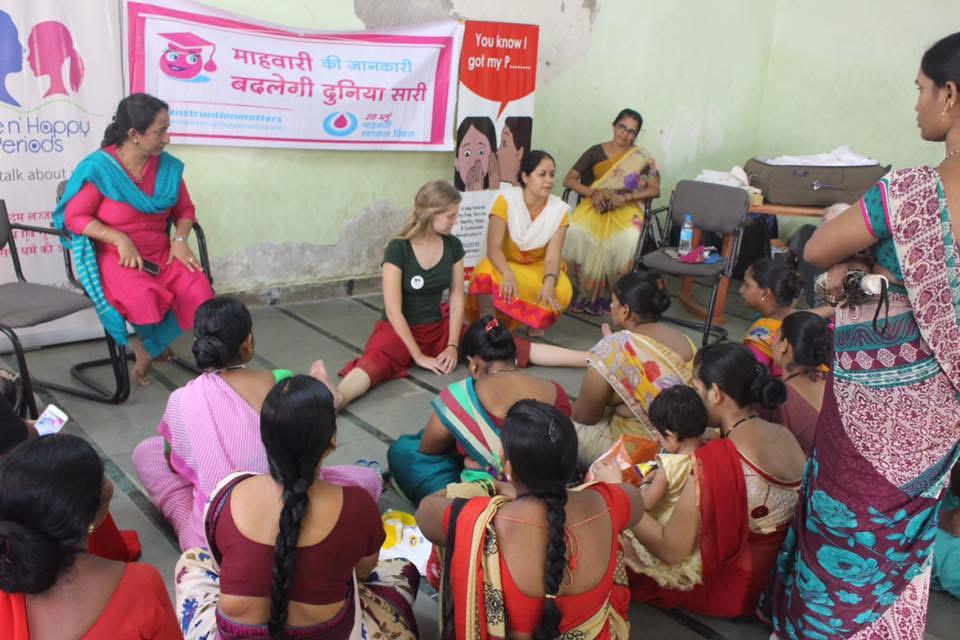 Group discussion about menstrual health